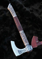 Assasin's Creed Valhalla Axe with Leather Sheath | Viking Battle Axe