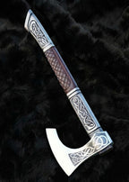 Assasin's Creed Valhalla Axe with Leather Sheath | Viking Battle Axe