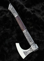 Assasin's Creed Valhalla Axe with Leather Sheath | Viking Battle Axe