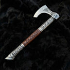 Assasin's Creed Valhalla Axe with Leather Sheath | Viking Battle Axe