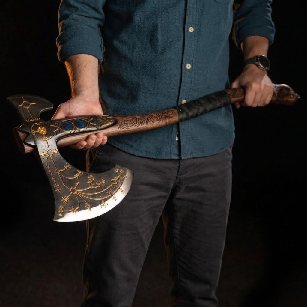 Functional God of War Kratos Leviathan Axe