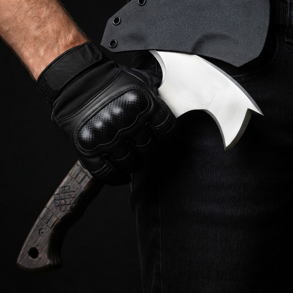 Handmade Tomahawk with Leather Sheath