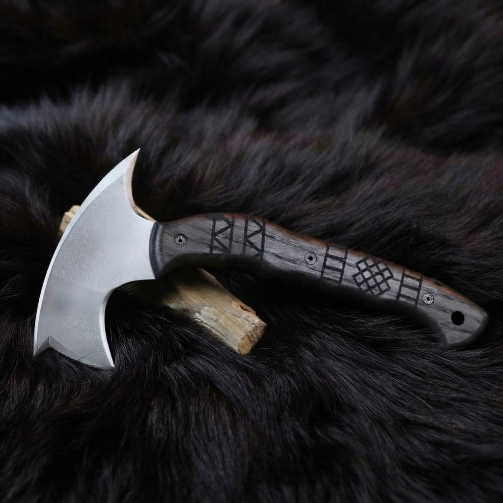 Handmade Tomahawk with Leather Sheath