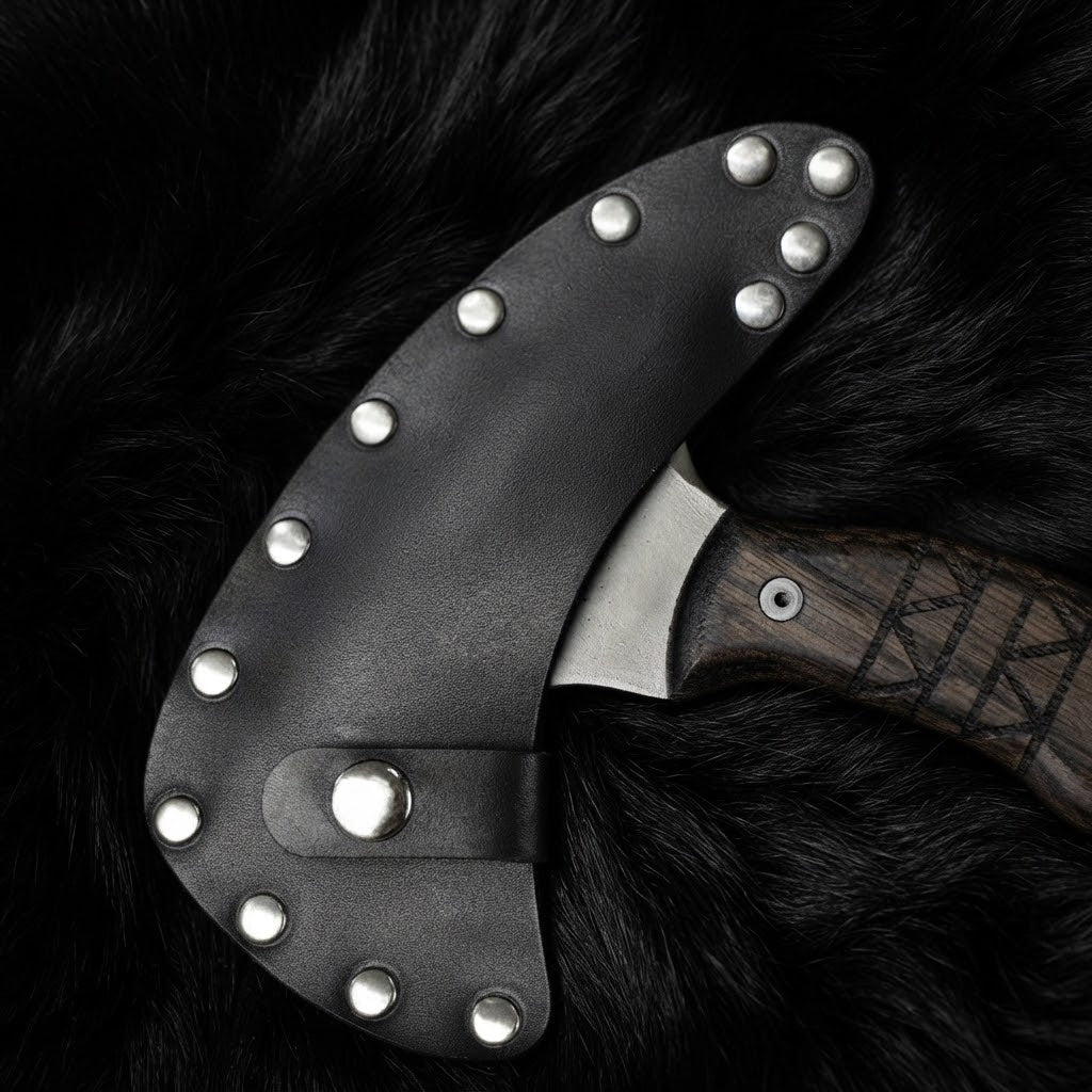 Handmade Tomahawk with Leather Sheath