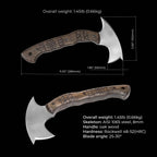 Handmade Tomahawk with Leather Sheath