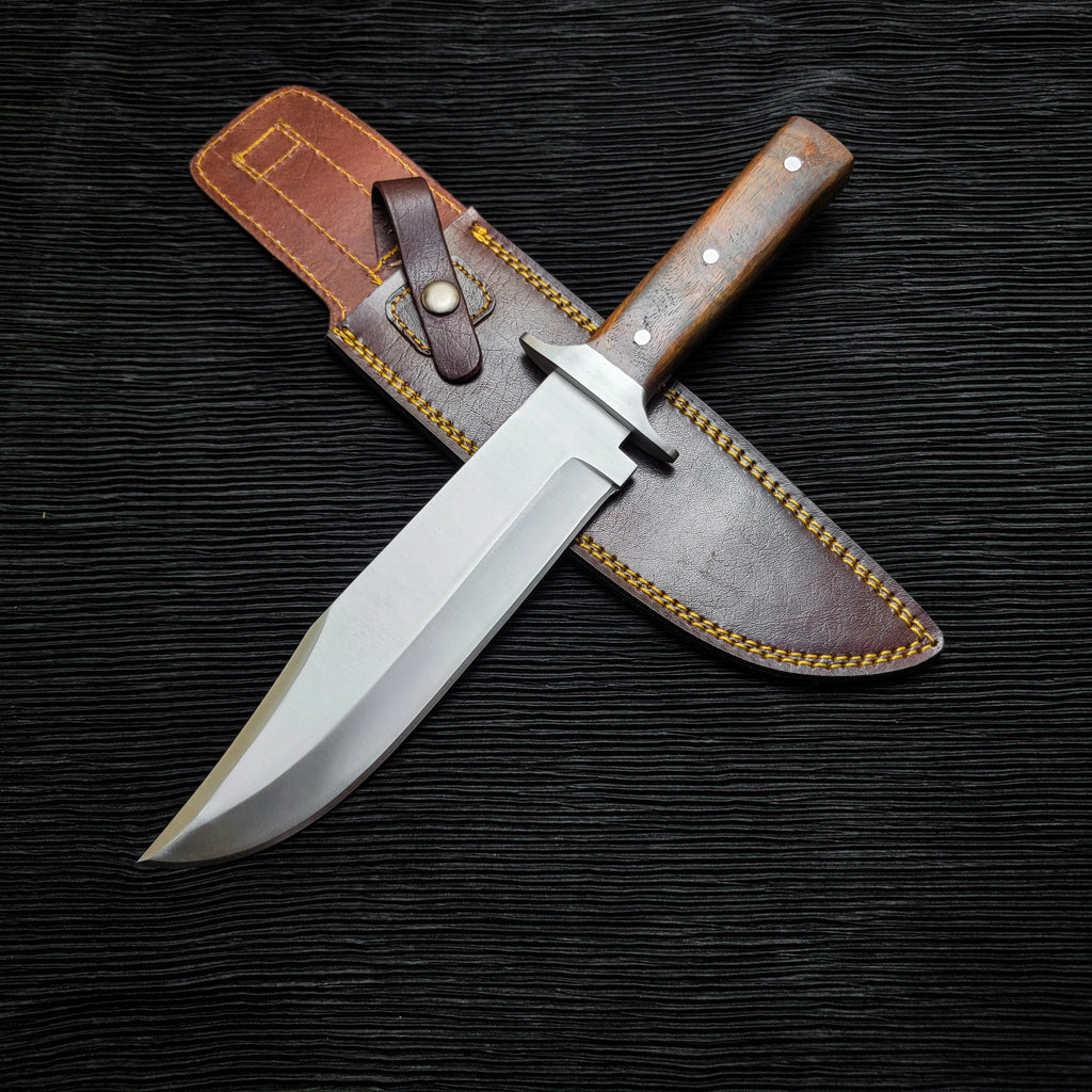Red Dead Redemption 2 Western Bowie Knife with Leather Sheath | Full tang Stainless Steel Blade