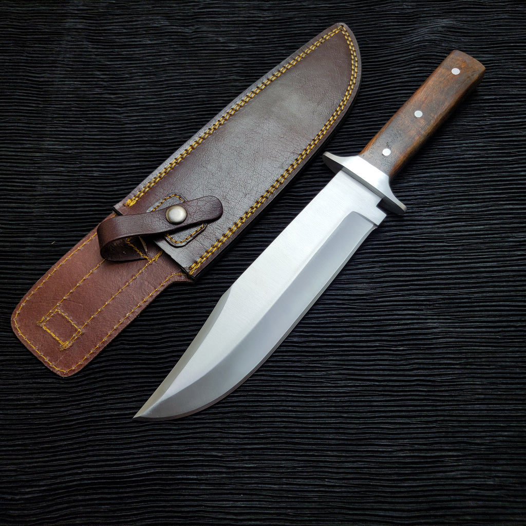 Red Dead Redemption 2 Western Bowie Knife with Leather Sheath | Full tang Stainless Steel Blade